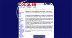 Desktop Screenshot of conquerindustries.com